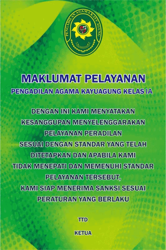 Banner Maklumat Pelayanan