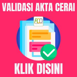 validasi akta cerai