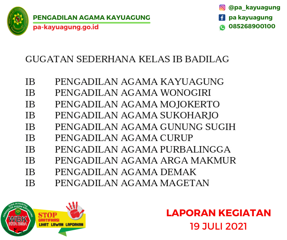 PENGADILAN AGAMA KAYUAGUNG